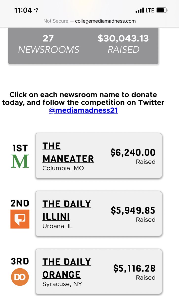 DailyIlliniAds's tweet photo. 🔸🔹🔸🔹Go #illini!! 🔹🔸🔹🔸 beat Loyola and Mizz!! 😉

 @Illinois_Alma has the best alumni, best fans, and best students!! 

#collegemediamadness #collegemediamatters
#Illinois #journalism #IlliniNation https://t.co/6ChV6Yfvfh