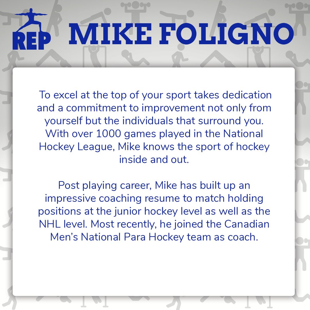 REP_Health_'s tweet image. MEET OUR SPEAKER 🏒

Mike Foligno is no stranger to the world of sport. With an extensive history in the NHL and an impressive coaching resume, Mike much expertise to go around. 

Don’t miss out! Register here: reperformanceapp.com/the-importance…