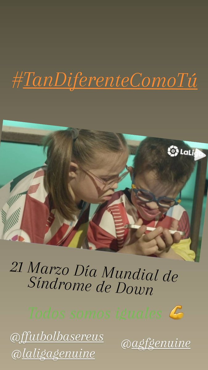 Avui día Mundial Síndrome de Down
Perque tots som iguals 💪💪