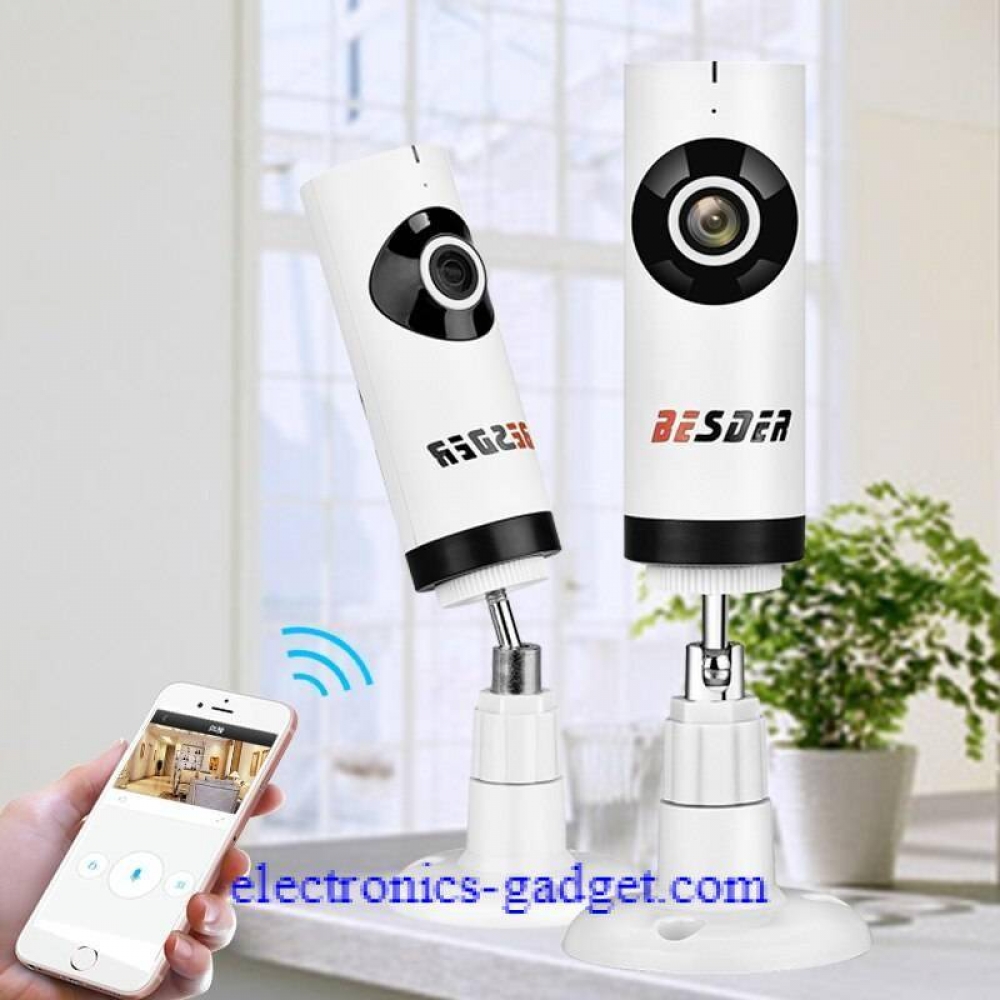 #freeshipping BESDER 180 Degree Panoramic Fish Eye Lens IP Camera Wifi Wireless Indoor Digital PTZ P2P IP Cam With SD Card Slot Two Way Audio electronics-gadget.com/besder-180-deg…