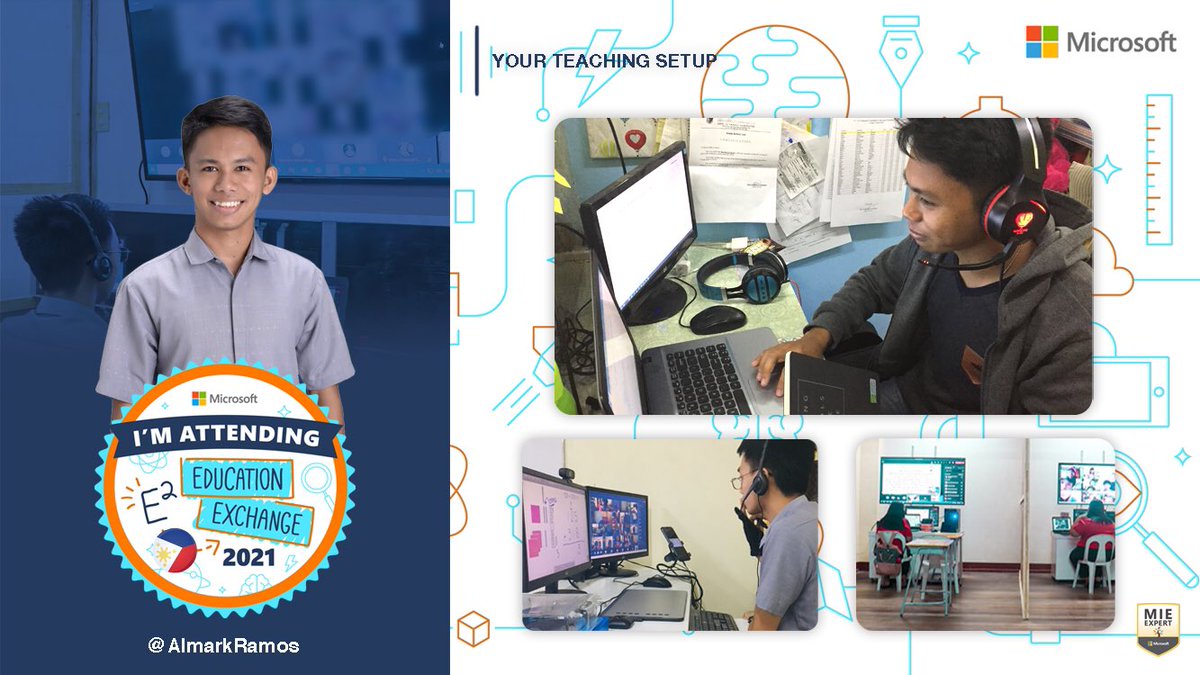 AlmarkRamos's tweet photo. I am now ready to attend the @MicrosoftEDU Education Exchange 2021 β€οΈπβ€οΈπ΅π
#E2Everywhere Challenge #MIEExpert #Philippinesπ΅π #MicrosoftPH https://t.co/HgO6gibx2z