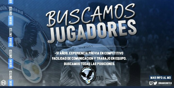 Buscamos refuerzos para la próxima temporada de <a href="/IESAFIFAar/">IESA Argentina</a> ..en las siguientes posiciones ...

🔸 DFC 
🔸 MI MD 
🔸DC 

Buscamos gente con buena disposición horaria y que se comprometa con el horario y entrenamiento .. 
Contactar para pruebas a <a href="/CERRITO_GK/">CERRITO_GK🇺🇾</a> 

<a href="/IESAFichajes/">IESA Fichajes</a>