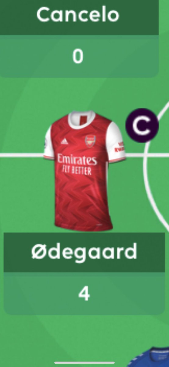 Martin Ødegaard tredje sist på alle Arsenal-målene. Tredje sist, der altså.