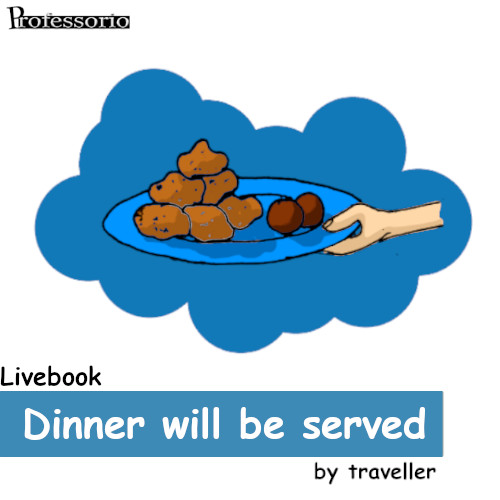 A #funny #livebook⁩ #story about a #misunderstanding related to my #eating #habit at #professorio #read this post here : professorio.com/livebook/dinne…

this #illustration is #coloured and stylized using @GIMP_Official

#food #dinner #blog #pictureblog #cartoonblog #cartoon