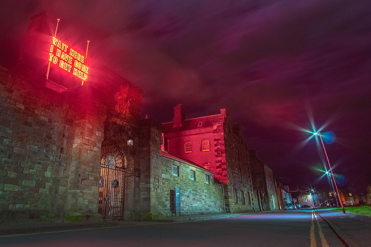 CALL TO ARMS. The new installation at #Berwick Barracks by <a href="/Tim_Etchells/">Tim Etchells</a> on the 300th anniversary of the site opening. Free to view over the next few weeks. <a href="/EnglishHeritage/">English Heritage</a> <a href="/BerwickProject/">Berwick Upon Tweed Welcome Visitor Project</a> <a href="/neonworkshops/">Neon Workshops</a> <a href="/Tim_Etchells/">Tim Etchells</a> <a href="/VisitNland/">Visit Northumberland</a> <a href="/visitneengland/">Visit North East England</a> @BerwickVA