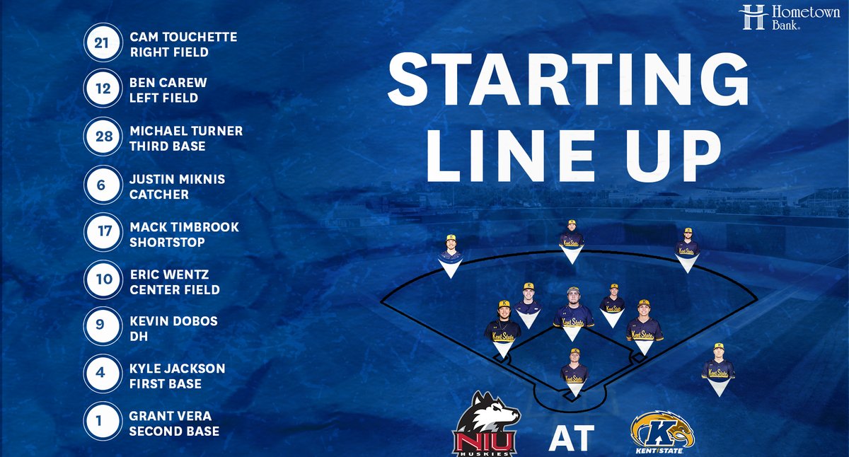 KentStBaseball's tweet photo. Moments away from first pitch at Schoonover...Here's our starting 9 and our game day links

📺https://t.co/8LypAF6Sxr
📊https://t.co/IiE5OAnEuo

#BiteDown https://t.co/1ZjbRgyZ4s