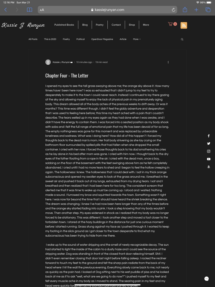 KassandreRunyan's tweet photo. Chapter Four - The Letter Sneak Peek
https://t.co/XARhJesInK
#sneakpeek #amwriting #amreading #amrevising #literaryfiction #mentalhealth #homelessness #books #writerslife #agentsearch #mystery #readfirst #mswl #fiction #novel #novelines #shortreads #subscribe #blog #freeread https://t.co/JA0ouXgSRX