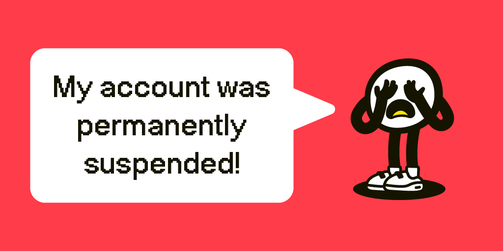 If your account was indefinitely suspended, you can appeal. Contact us: ow.ly/SZJA50E3w1U