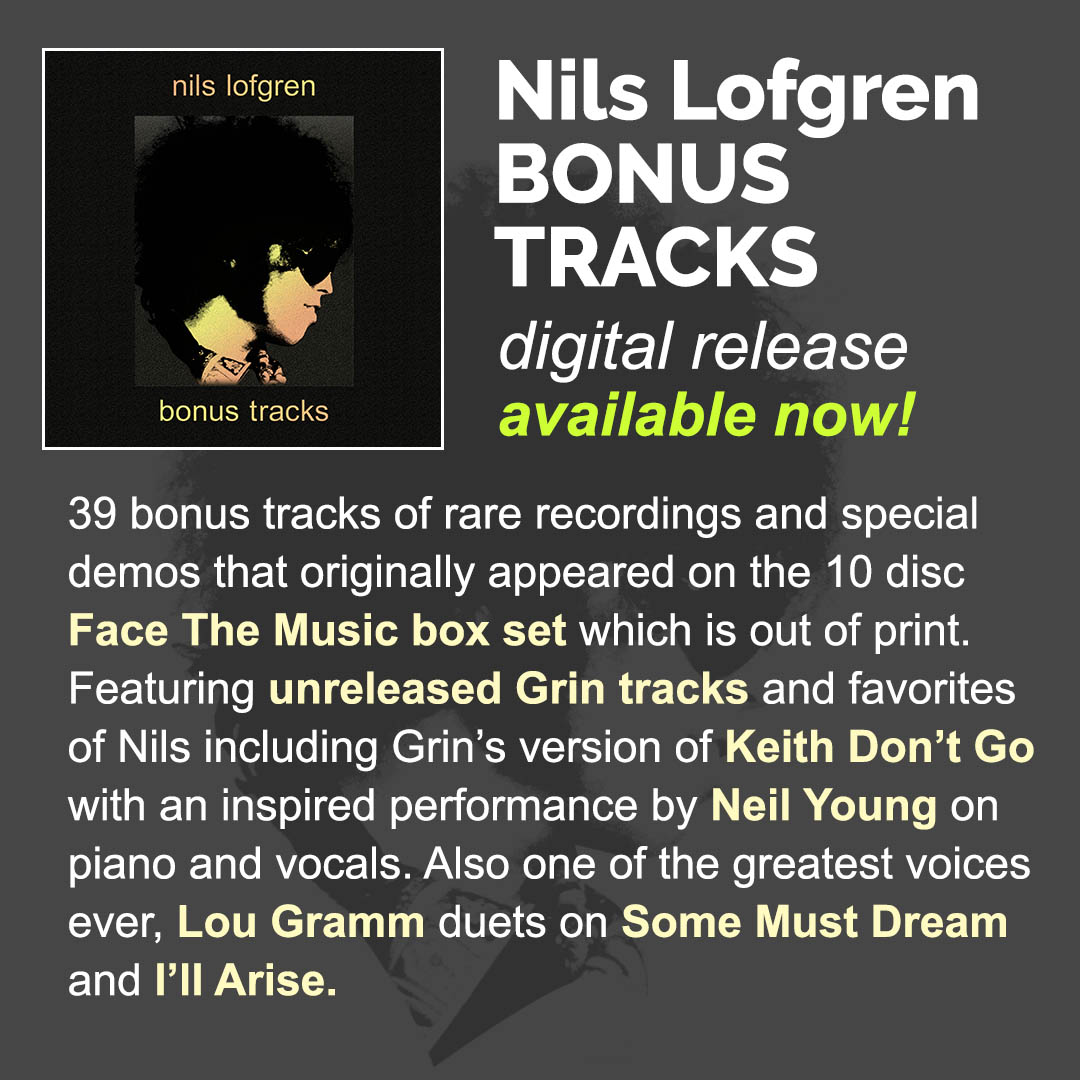 nilslofgren's tweet photo. Nils Lofgren "BONUS TRACKS" available on all digital platforms https://t.co/pynGNGYgnK https://t.co/EDS7XzBVet