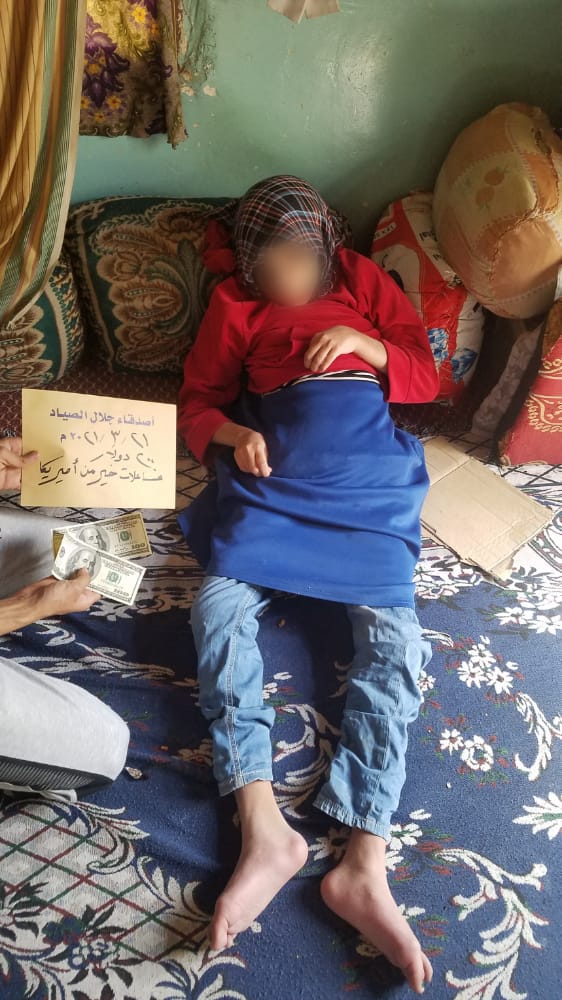 GalalAlsyad's tweet photo. من الحالات التي تمت زيارتها على نفقة فاعلات خير من امريكا جزاهن الله الجنة https://t.co/nDkDZIR6ks
