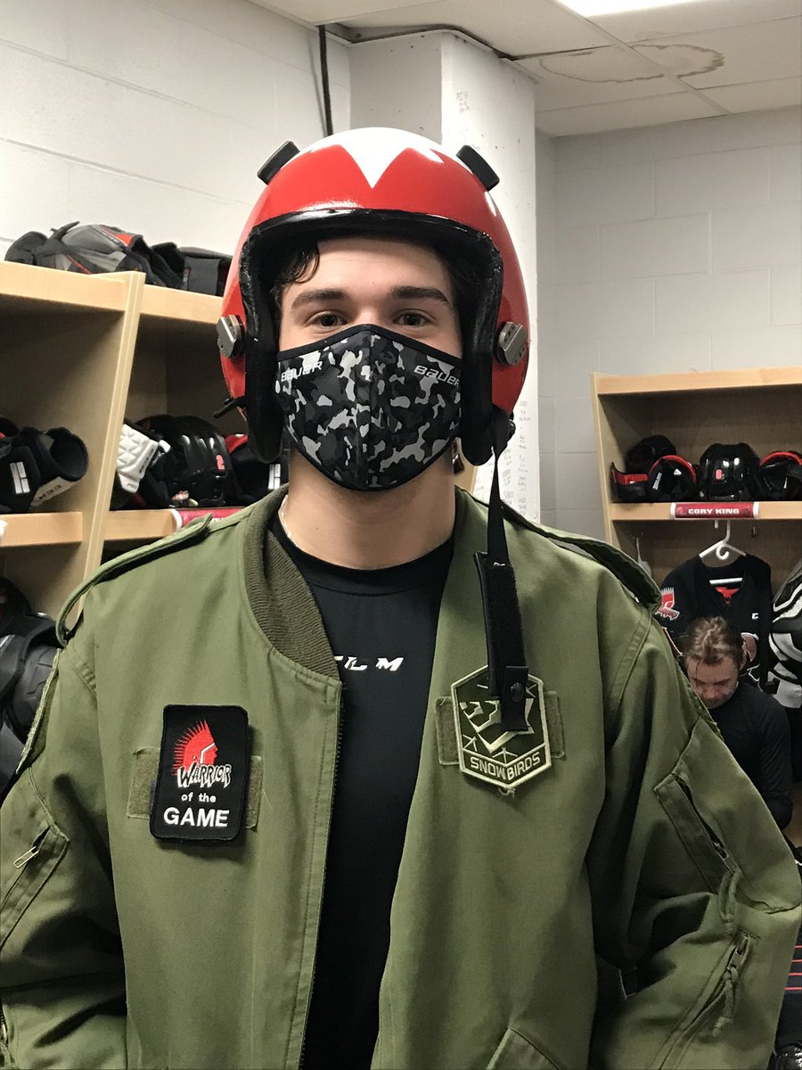 MJWARRIORS's tweet photo. Captain Daemon Hunt (@DaemonHunt22) had 2-1-3pts in a 5-1 win last night over @SCBroncos and was the Warrior of the Game https://t.co/JxfUALZkFb
