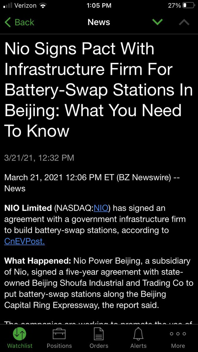 DCDOWORK's tweet photo. $NIO NEWS ALERT. Sunday 12:32 PM EST. 🐂🤯🤑 https://t.co/iSZLbv2I1c