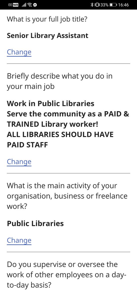 Im_Negomi's tweet photo. Completed the #Census2021
As well as stating #IAmEuropean and #IAmClimateConcerned I may have gone on a mini rant under the job description 🙃
Sharing my voice in a small part of history.
#LibraryWorker #LibraryTwitter #SupportLibraryWorkers https://t.co/fhBxL4D9Jb