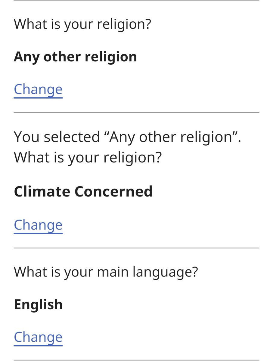 Im_Negomi's tweet photo. Completed the #Census2021
As well as stating #IAmEuropean and #IAmClimateConcerned I may have gone on a mini rant under the job description 🙃
Sharing my voice in a small part of history.
#LibraryWorker #LibraryTwitter #SupportLibraryWorkers https://t.co/fhBxL4D9Jb