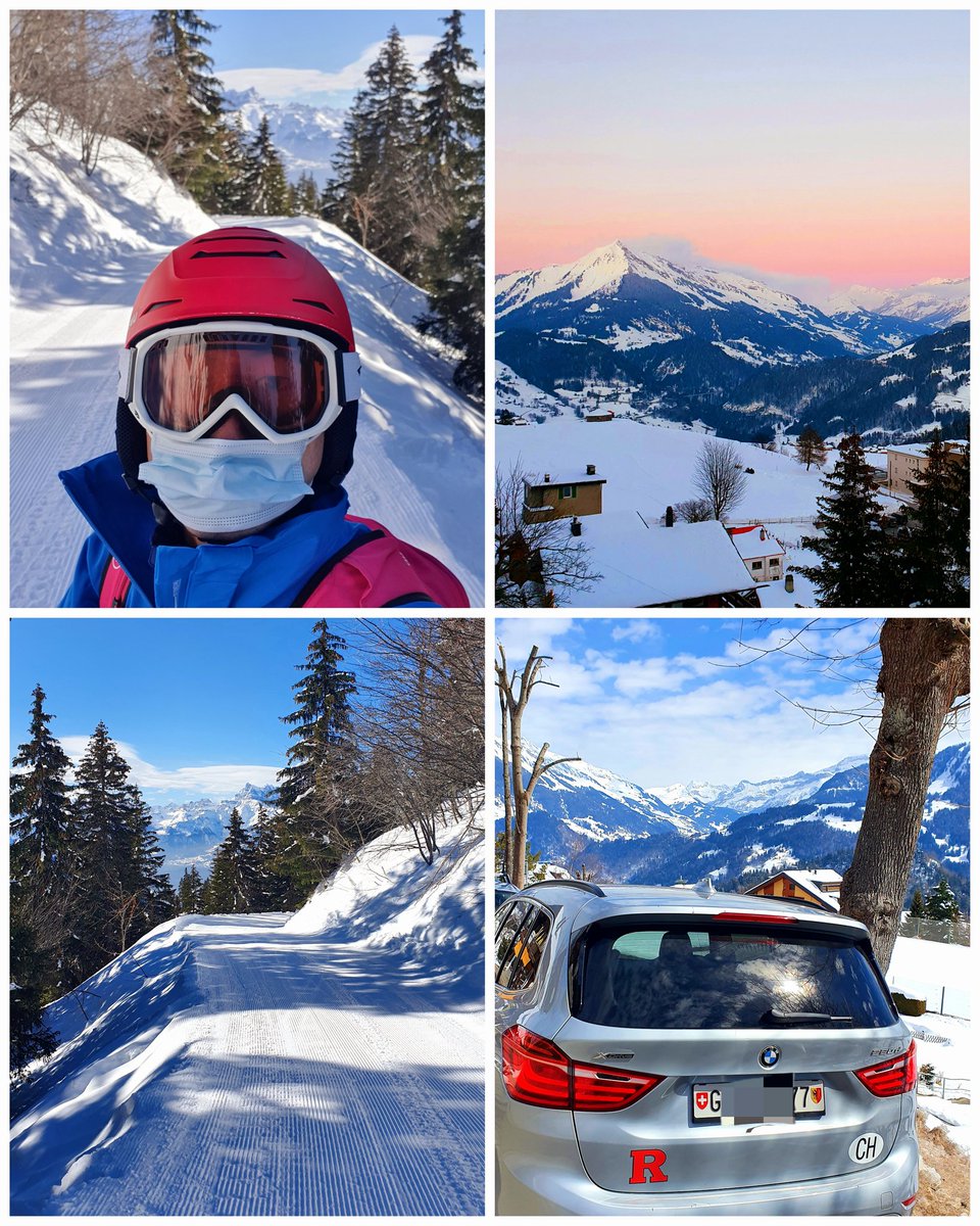 Morning skiing in #Leysin #Switzerland and hopefully #Rutgers continues Dancing later tonight. #ShowYourR
