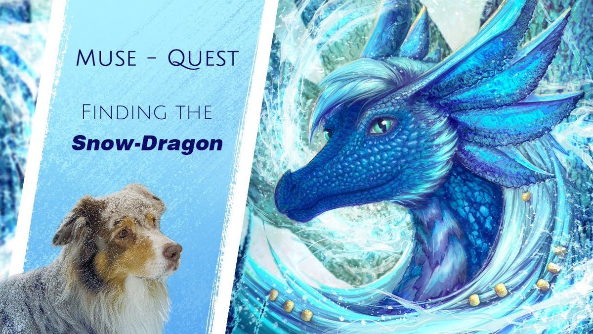 Anja_Kostka's tweet photo. YouTube: https://t.co/8wMMqEy8Vs
For my first Patreon painting I made a little muse - quest video.
The inspiration comes to me often during a walk with my dog.
I wanted to capture it in this video.
#dragon #fantasy #art #video #dog #snow #ice #digitalart #dragonart #painting https://t.co/Cvk5gmUtaO