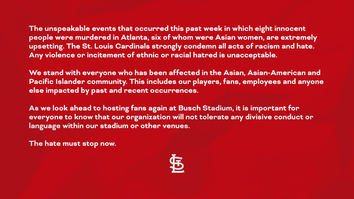 Hate has no place in our society. 

#StopAsianHate