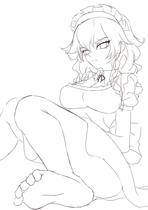 次絵のラフと落描き
男キャラまともに描くのほぼ初めてだけど思いの外描きやすい 