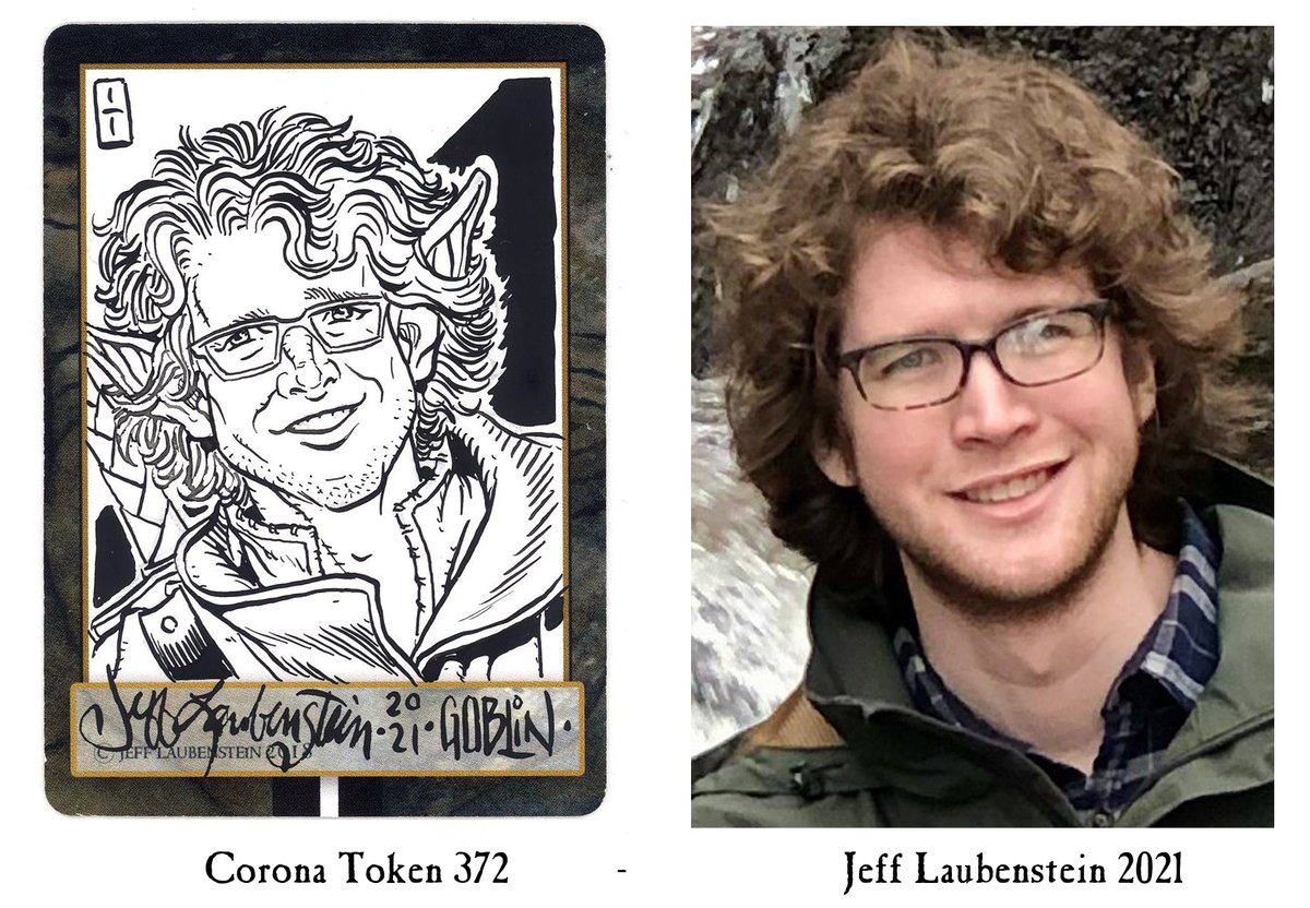 IllustratorJeff's tweet photo. #CoronaToken #372 is #371's brother. Like his sister, he's a gallant adventurer and the latest Goblin to join up. Have a great day everyone. #StarCityGames, #MTG, #MTGcustomToken, #Goblin #GoblinToken #CFB https://t.co/BzQYQJoZ1v