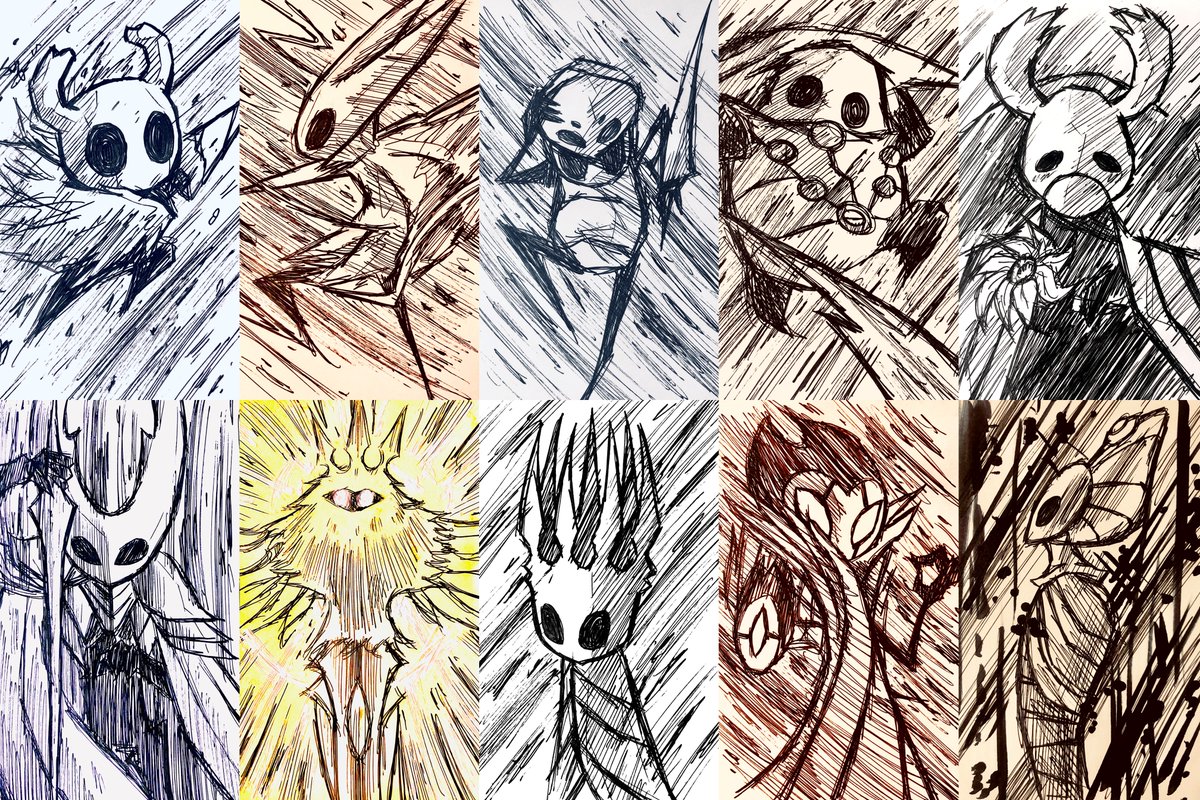 Some Hollow Knight drawings I made a while ago! I love this game so much!
#HollowKnight #hollowknightfanart 