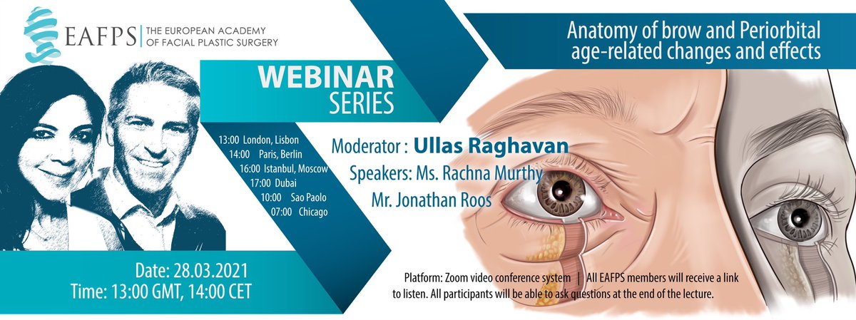 Our Consultant Oculoplastic surgeons are delighted to teach on Periorbital ageing and surgery for the European Academy of Facial Plastic Surgeons @EAFPS <a href="/rachna_murthy/">Rachna Murthy</a> <a href="/drjonathanroos/">jonathanroos</a>