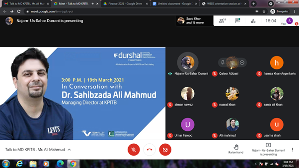 TechValleyPak's tweet photo. Managing Director @kpitbgov - Dr Sahibzada Ali Mahmud had an interactive session with Durshal Abbottabad's 3rd Cohort Startups where the young entrepreneurs discussed the tech ideas they're currently working on at @kpitbdurshal Abbottabad.
#durshal #thirdcohort https://t.co/ysuX02SA2D