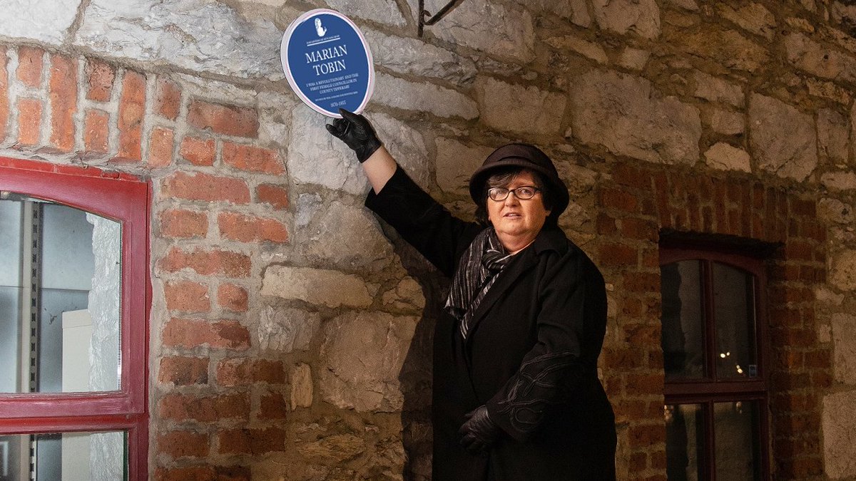 iascaigh's tweet photo. As part of the @iascaigh project, Cllr. Marie Murphy @cllrmariemurphy said, "Ireland still has the tenth lowest representation of women in parliament in Europe. More need to follow Marian Tobin, the first female councillor in Tipperary, elected in1920." #strongwomen #cahir https://t.co/iAdoT2MEIA
