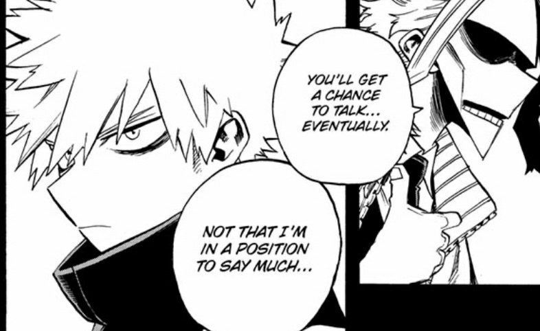 GUESS WE HAVE TO WAIT A BIT LONGER FOR THE BAKUGOU AND DEKU HEART TO HEART....BYE LOL ????? 