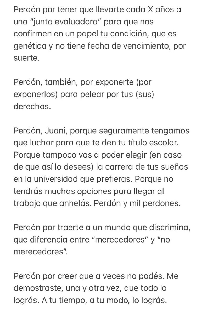 Jerebeam's tweet photo. Perdón, Juani. No te merecemos, no los merecemos. #DiainternacionalDelSindromeDeDown https://t.co/MA2Mj0O8sP