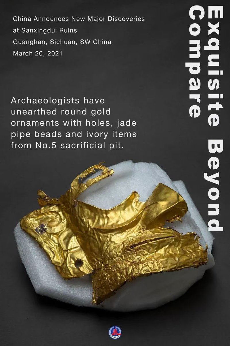 DMU_CI's tweet photo. 500+ artifacts from 6 "sacrificial pits", dating back to 3,200 to 4,000 years, were newly unearthed in the Sanxingdui site in Sichuan，China. https://t.co/ra8JQzPVxt