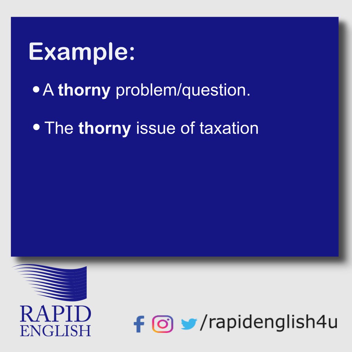 Rapid English tweet media