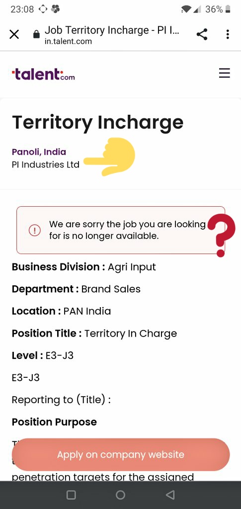 @LinkedIn @LinkedInHelp @LinkedInMktg

Something fishy for this pop up of @PIIndustriesLtd.

Everytime one tries to apply, this message comes. If jobs are not available, why this floats on your page??