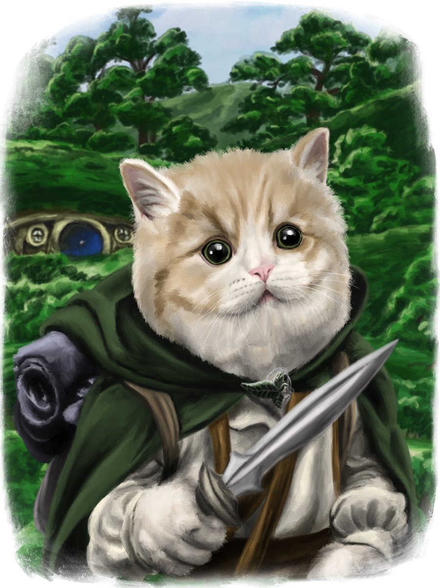 JacobMiltSmith's tweet photo. This week I've added Samwise Gamgee to my colored pets collection!
#drawing #illustration #art #procreate #digitalart #artwork #artist #utahartist #portrait #petportrait #pet #petart #cat #drawfcat #munchkin #lordoftherings #lotr #sam #samwise #samwisegamgee #samgamgee https://t.co/z5yx9JMSIv