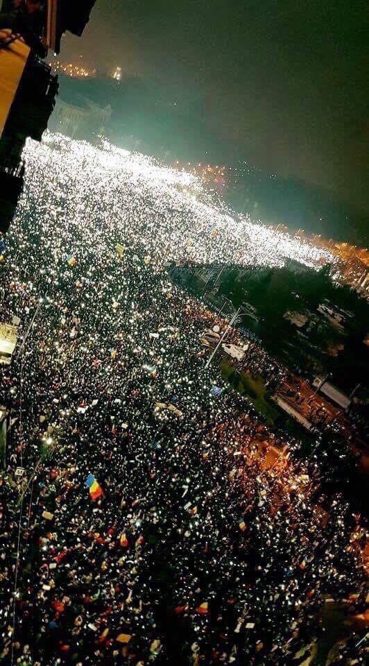 Bucharest last night The people have spoken against lockdown asking for the Government to resign