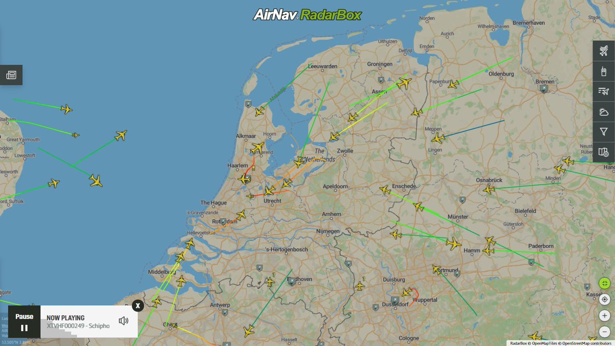 AirNavRadar's tweet photo. Day to enjoy one of our exclusive features: airband radio in more than 20 countries! 🔝📻✈️
 
Air traffic + airband radio at Amsterdam Schiphol Airport! 🇳🇱  A perfect combination! 📻✈️♥️
https://t.co/GaoAVAuJlk

#ExclusiveFeature #AirBandRadio #ATC #Schiphol #Amsterdam #RadarBox https://t.co/24wuvT8alL
