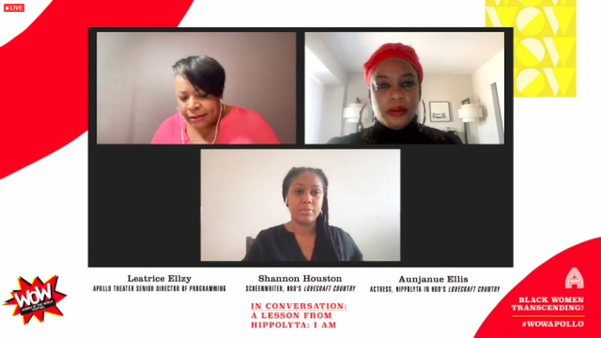 thealicianunn's tweet photo. Dope conversation with the genius of Shannon Houston and Aunjanue Ellis ๐ฅ๐ฅ๐ฅ #wowapollo #lovecraftcountry #hippolyta https://t.co/v9pgDFBZmL