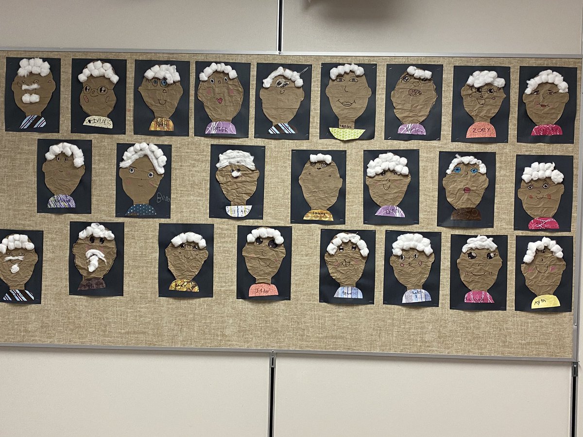 MrsSaundersCG's tweet photo. A little late posting but I had to share these adorable #100dayofschool self portraits #socute #artists #creative @FMPSD @BeaconhillFMPSD @abbott_graham https://t.co/zxOzXF0cKA