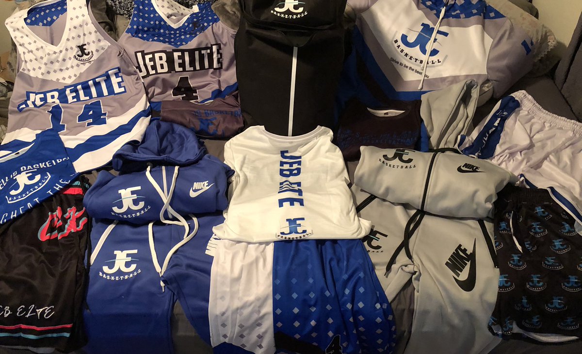 JE_Basketball2's tweet photo. JEB Elite Gear Bundle
-Bag
-2 Pair of Sweats
-2 practice uniforms
-2 game uniforms
-1 Warmup Top
-2 pair of custom travel shorts
-2 travel shorts
Look good, Feel good, Play good ๐ค
#JEBElite #AAU #DCTG https://t.co/IbmPkNSAbv