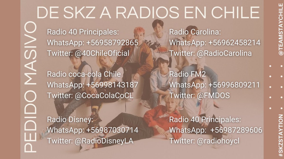 TeamStayChile's tweet photo. [HILO DE LINKS PIDIENDO GOING DUMB A RADIOS DE CHILE] 

Stays!
Hemos comenzado las dinámicas pidiendo 'Going Dumb' a las radios.

Este hilo contiene 5 Links diferentes por radio para pedir la canción. 

Participen y difundan! 📻💚

#GoingDumb #SKZSTAYtion #StrayKids @Stray_Kids https://t.co/rAIBsUepSX