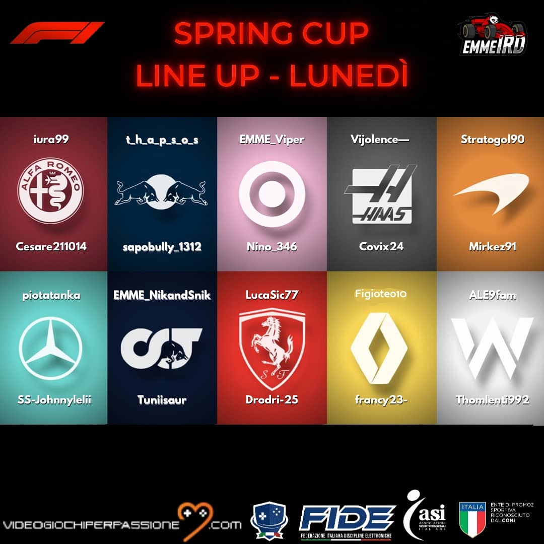EMME_GAMING_'s tweet photo. #SpringCup su #F12020 piattaforma #Ps4 by #EMMEIRD
Domani inizia ufficialmente l'evento #simracing con i primi 20 piloti a darsi battaglia in #Australia #Melbourne
In #Live su #Youtube canale EMME Gaming A.S.D
In bocca al lupo a tutti e 40 i partecipanti!!!
#goEMME #Esports https://t.co/lXEEyA3zPt