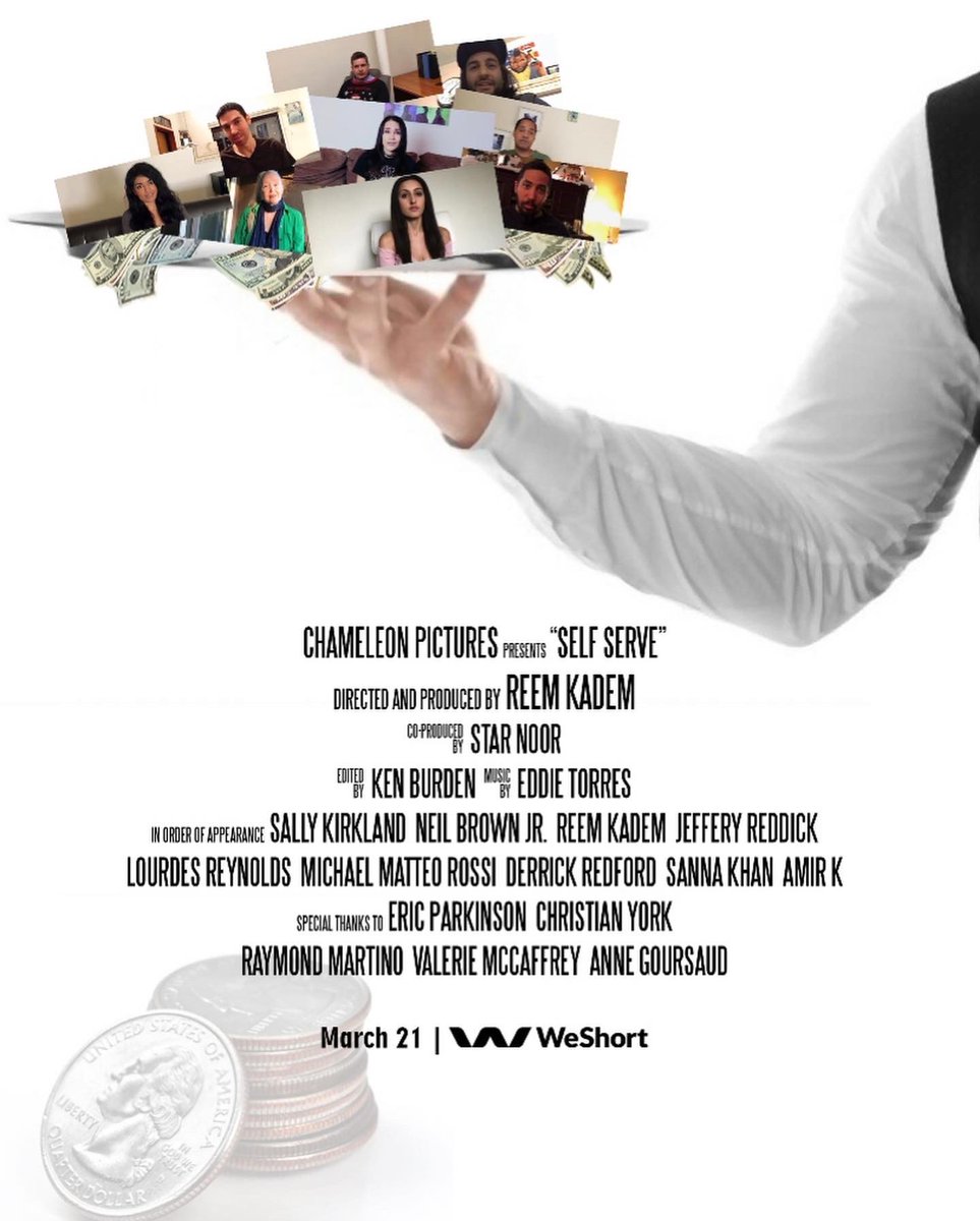 Rkadem's tweet photo. I’m thrilled to announce that SELF SERVE, a #documentary #film I #directed and #produced, for a cause to help servers, has just gotten worldwide distribution w/ WESHORT! 🙏✨🌍 

You can sign up for the first 14 days free for the online platform here. #Yay https://t.co/meJhSeTfb0 https://t.co/CYvuKb2vxo