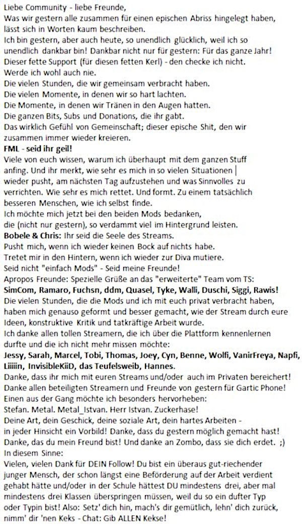 realdrcrappy's tweet image. DANKE!
@IstvanMetal @Skalelalu @Syaryazockt @foxxgamingpoint @WolfiAusStahl @LordicemMarcel @80sGamerAndSon @GStarstrike @HamilkarGaming @wurstkuh @VioIinCyn @Hungrystaffttv @Vanir_Freya @_liiiiin_ @napfkuchenmops @invisiblekiidtv @hanneskaphar @TeufelsweibX