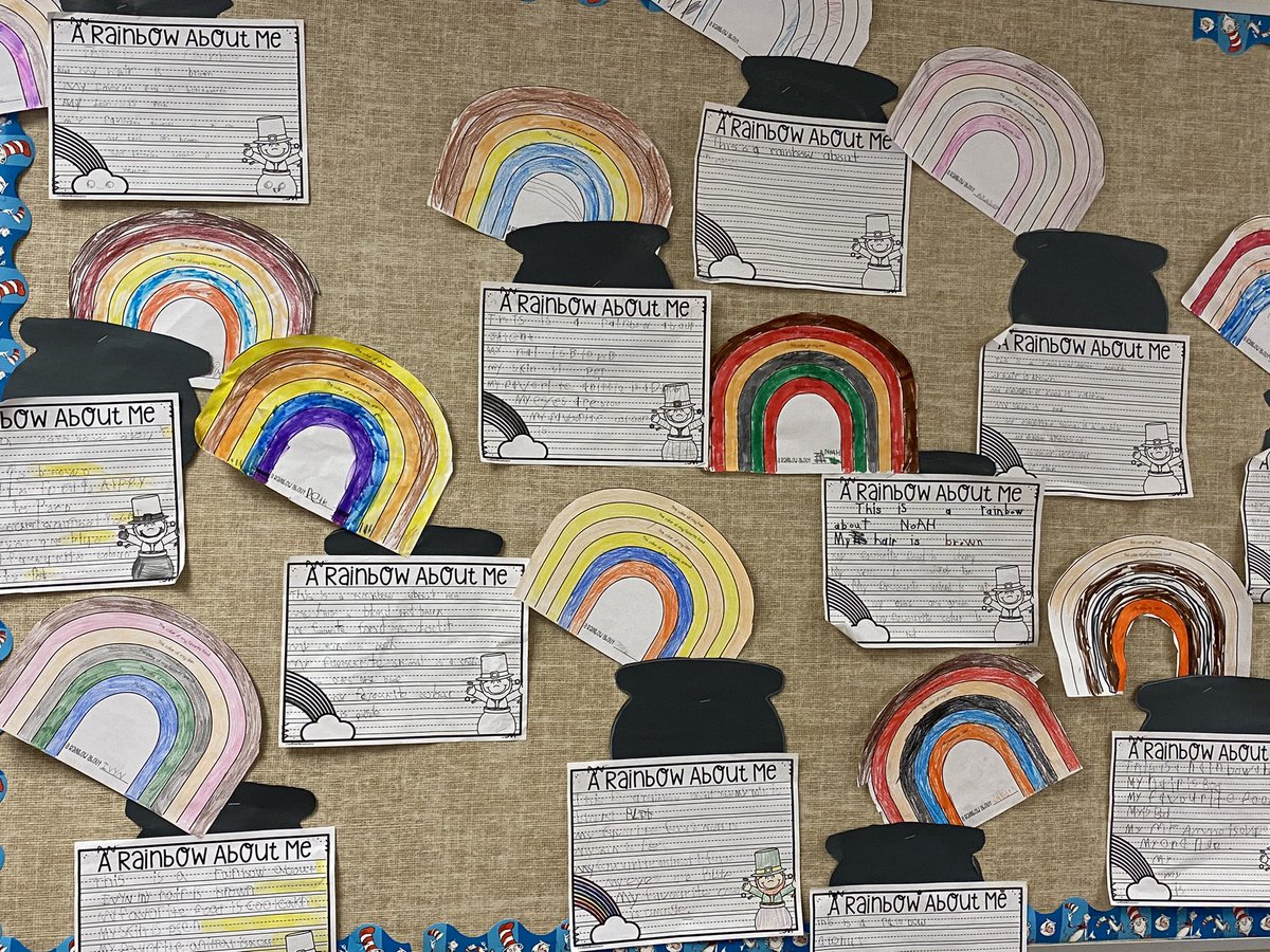 MrsSaundersCG's tweet photo. St. Patrick’s Day activities included All About Me Rainbows #writers #inventivespelling #allaboutme @FMPSD @BeaconhillFMPSD @abbott_graham https://t.co/ax8Crmxpd0