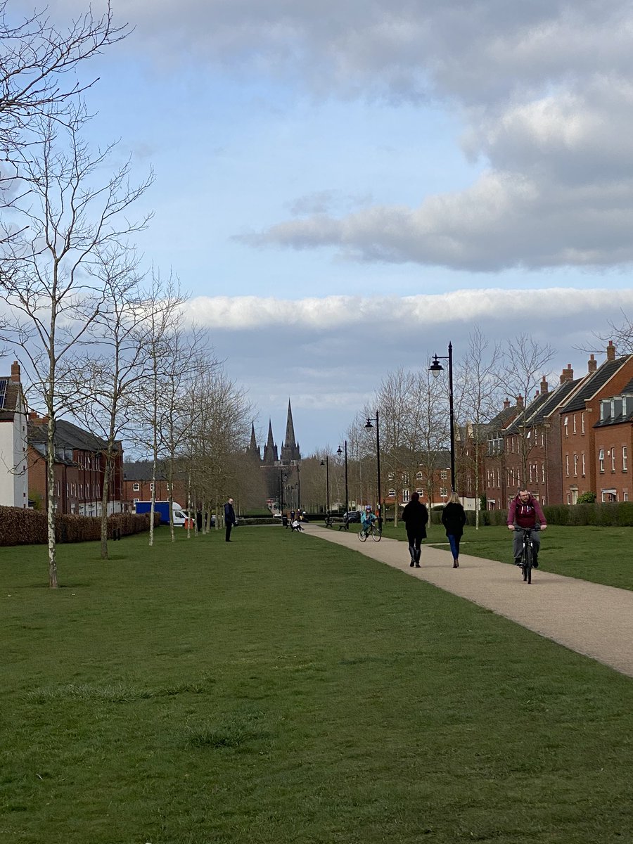 ange_ham's tweet photo. Lovely walk today in #Lichfield #Lockdown has yet again made me appreciate what is right on my doorstep! #staylocal #ThreeSpires #woods #fields https://t.co/puiQiQ02Xx