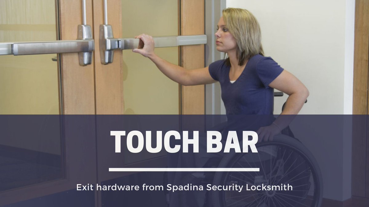 spadinasecurity's tweet photo. Many people don't realize the importance of locks.  Good quality locks will work continuously for decades.  One lock that we are happy to recommend is the #vonduprin #touchbar by @AllegionCanada. https://t.co/IWkZwcz4jr