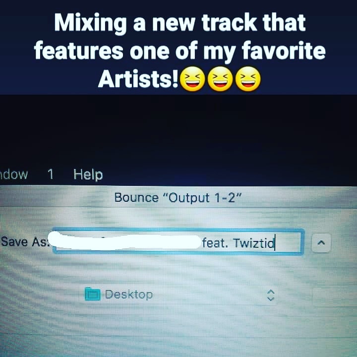 NothingElse_MC's tweet photo. I can't officially announce the artist and name of song yet. But let's just say getting to mix this track was a dream come true for me! This shit right here just made my whole year!

#WickedShit #UndergroundArtists #MixMusic #MasteringEngineer #MixingMastering #SoundEngineering https://t.co/aCuGz7FtHz