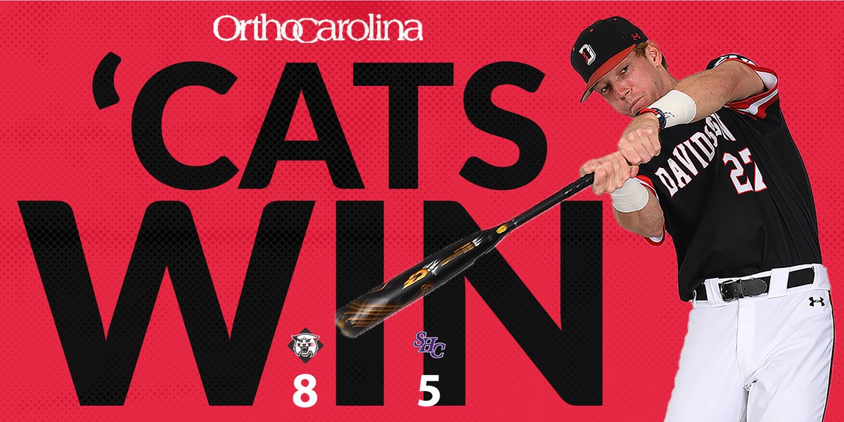 DavidsonBASE's tweet photo. 'Cats walk off! Parker Nolan hits a GRAND SLAM over the left-center field wall to cap off the sweep! #CatsWin https://t.co/2744VXhrwY