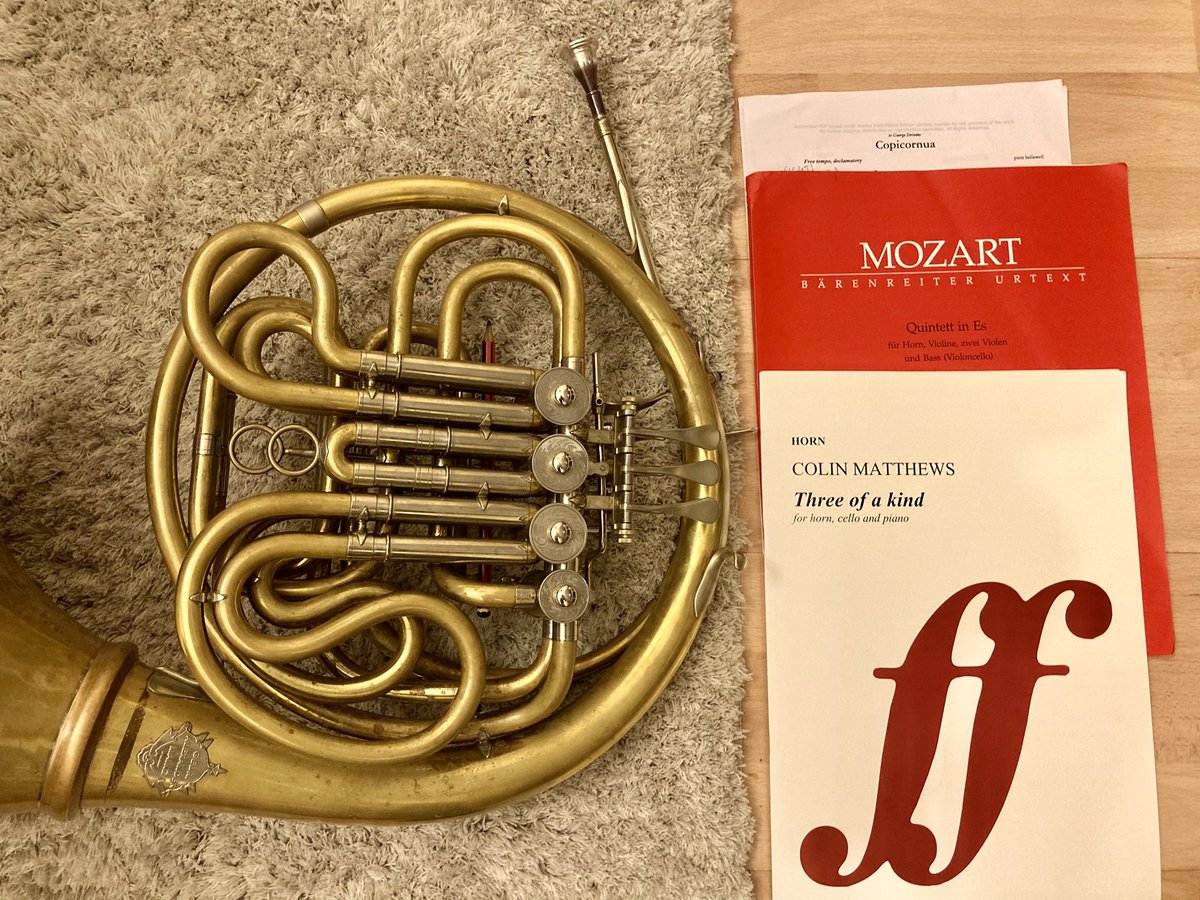 George Strivens (@g_strivens) on Twitter photo A concert?! 😱🎉
I can’t wait to get back on stage to perform a really exciting programme of #ColinMatthews, #Mozart and a brand new piece by #PiersHellawell for solo horn!
1pm on 1st April on the link below- it’s FREE! <a href="/RoyalAcadMusic/">Royal Academy of Music</a>
<a href="/Rylance_Harry/">Harry Rylance</a>
youtu.be/e-R0VAEmNOk A concert?! 😱🎉
I can’t wait to get back on stage to perform a really exciting programme of #ColinMatthews, #Mozart and a brand new piece by #PiersHellawell for solo horn!
1pm on 1st April on the link below- it’s FREE! <a href="/RoyalAcadMusic/">Royal Academy of Music</a>
<a href="/Rylance_Harry/">Harry Rylance</a>
youtu.be/e-R0VAEmNOk