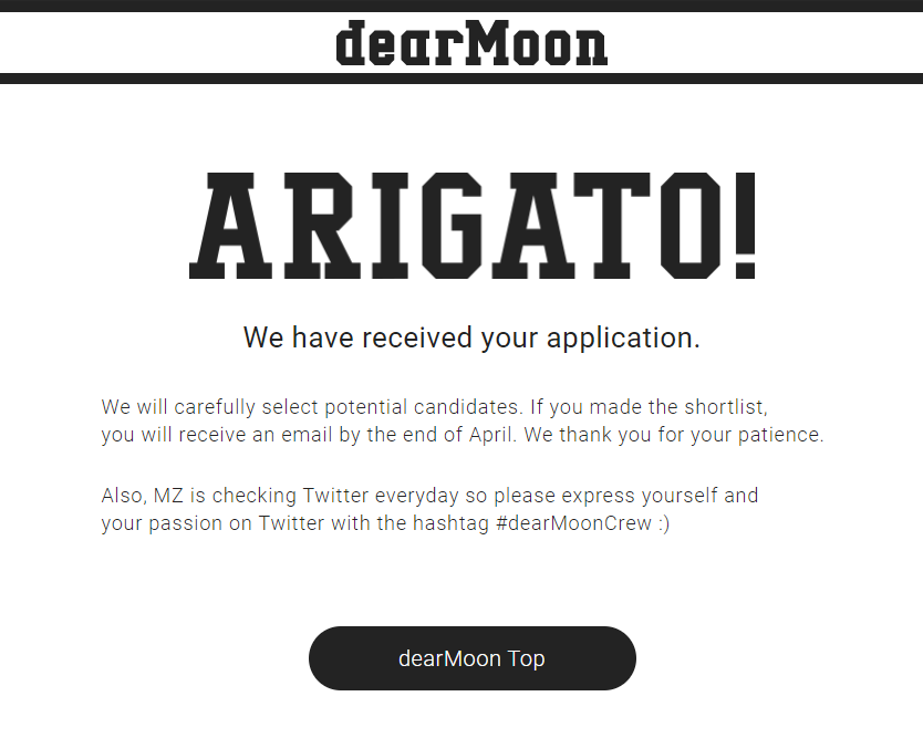 PremSuman8's tweet photo. Really excited to apply for the #dearmoon mission and can't wait to see the results! https://t.co/AQugCanCwk
