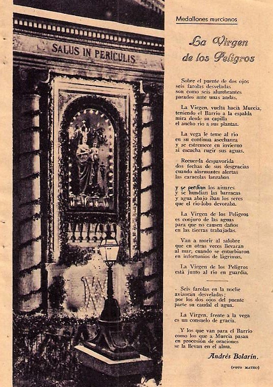 RAICESMURCIANAS's tweet photo. Recorte de prensa año 1935 "Poesía a la Virgen de los Peligros" #DiaMundialDeLaPoesia https://t.co/UQo060oCPn